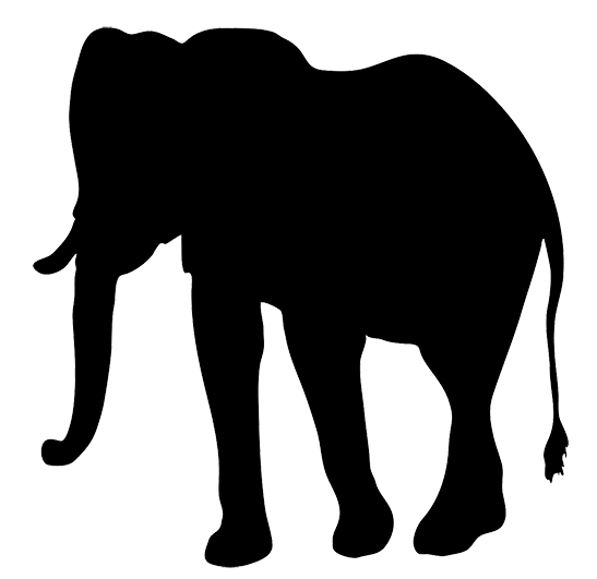 547x531 Elephant Silhouette Clip Art