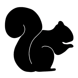 270x270 Squirrel Silhouette 02 Stencil Free Stencil Gallery
