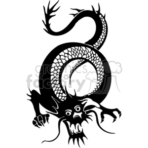 300x300 Royalty Free Chinese Dragons 005 383851 Vector Clip Art Image