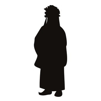 340x340 Free Silhouette Vector Lady, Woman, Dumplings