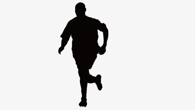 650x366 Running Man Silhouette, Fitness People, Silhouette Figures Png