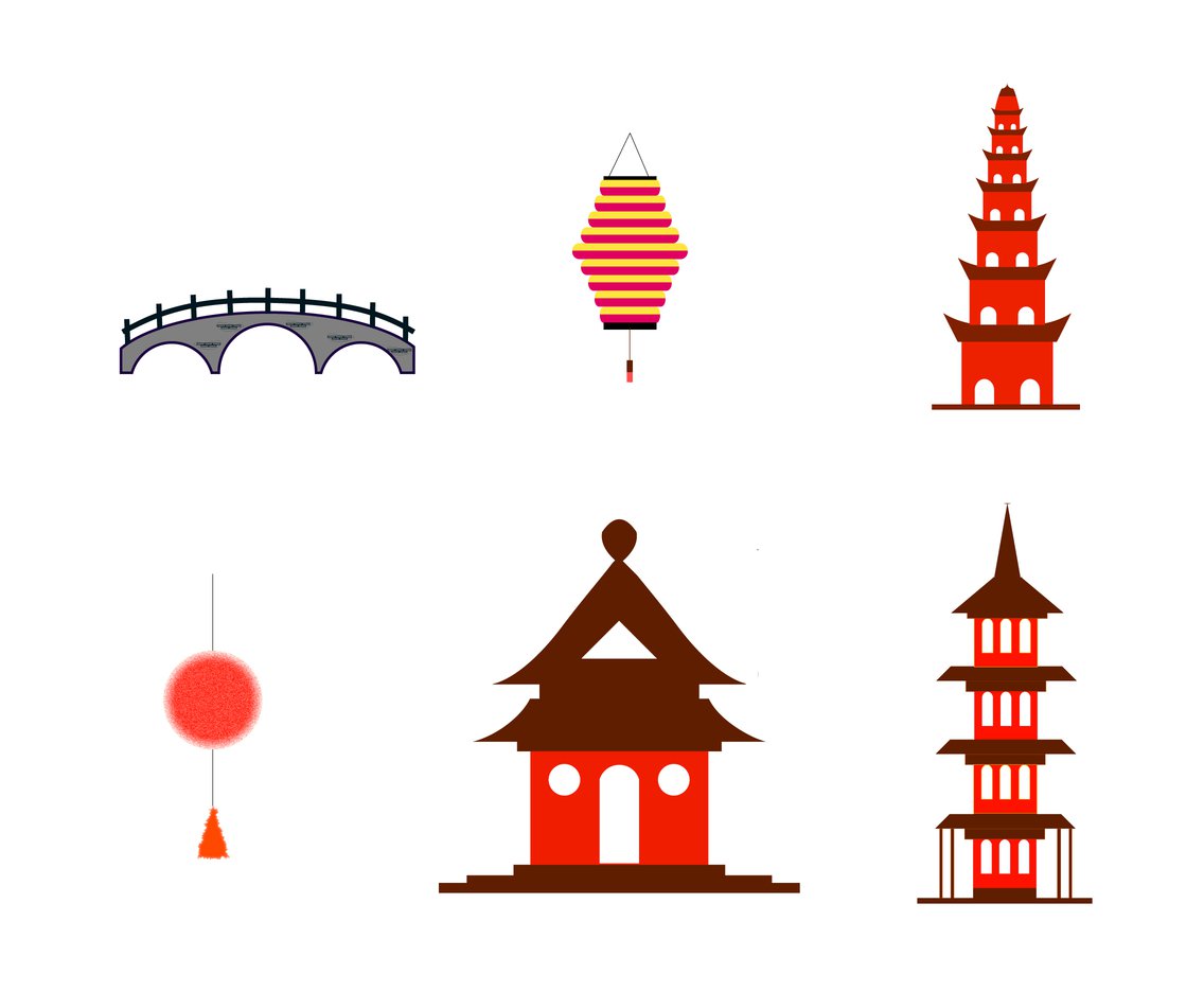1136x936 The Pagoda Vector Vector Art Amp Graphics