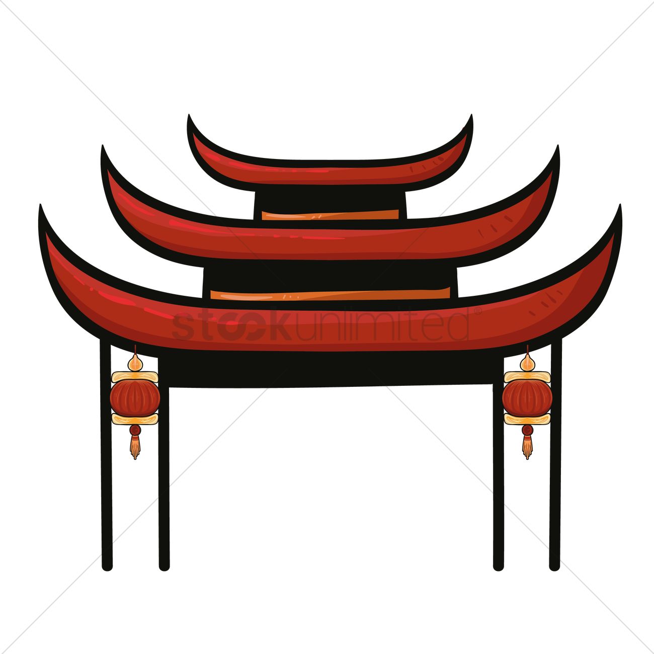 1300x1300 China Clipart Chinese Temple