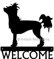 209x225 Dog Silhouette Metal Art Welcome Sign Wall Plaque 12