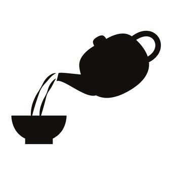 340x340 Free Silhouette Vector 2, Tea, Icon, Simple