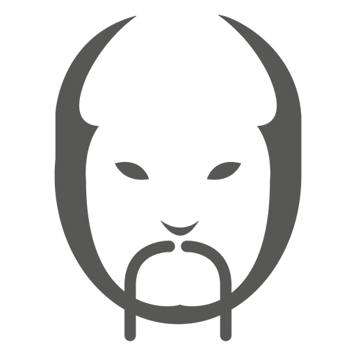 512x512 Traditional Chinese Face Silhouette