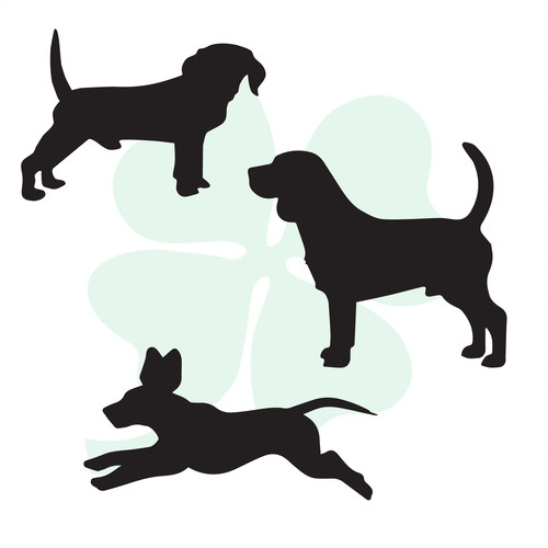 500x500 Custom Vinyl Decals Clever Clover Design Dogs, Dogs Amp More Dogs