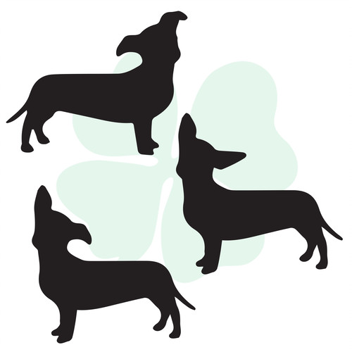 500x500 Custom Vinyl Decals Clever Clover Design The Dachshund Collection