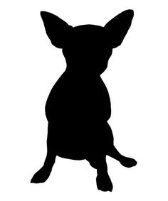 236x283 Steadfast Friends Black Sitting Chihuahua Temporary Tattoo