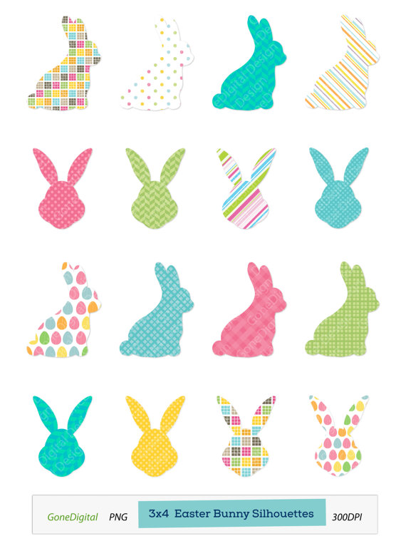 570x752 Easter Bunny Silhouette Clip Art Festival Collections