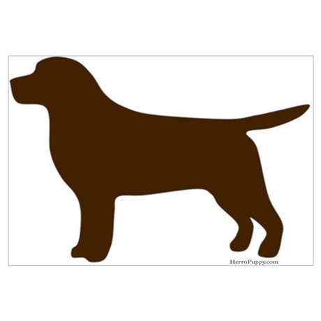 460x460 Lab Silhouette Canvas Art