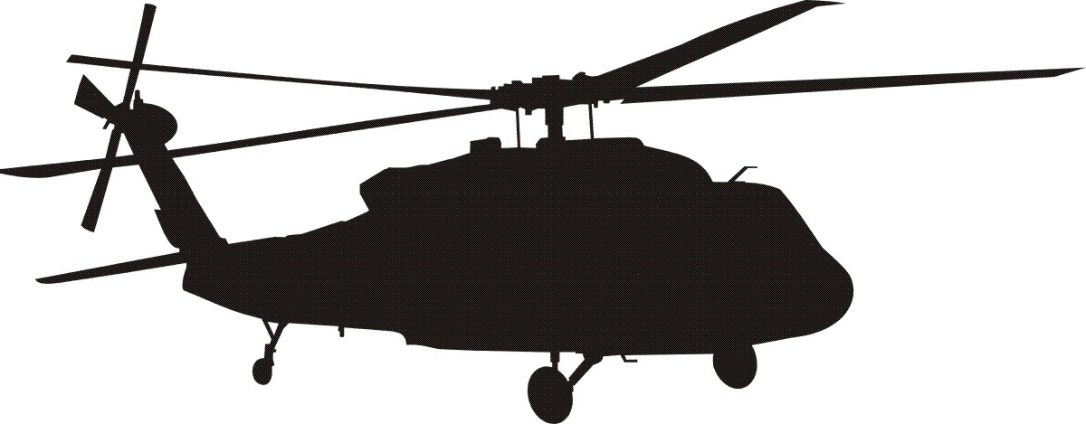 1200x469 Blackhawk Helicopter Silhouette Clipart Panda
