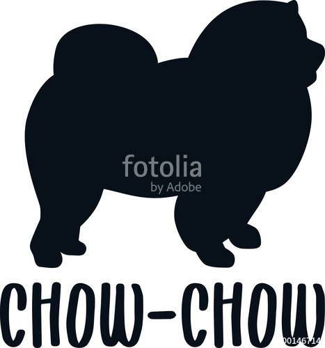 467x500 Chow Chow Silhouette Real Word Stockfotos Und Lizenzfreie
