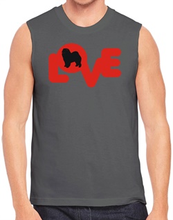 250x319 Love Silhouette Chow Chow V Neck T Shirt