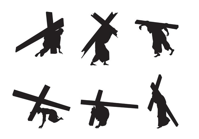 700x490 Vector Jesus Silhouettes