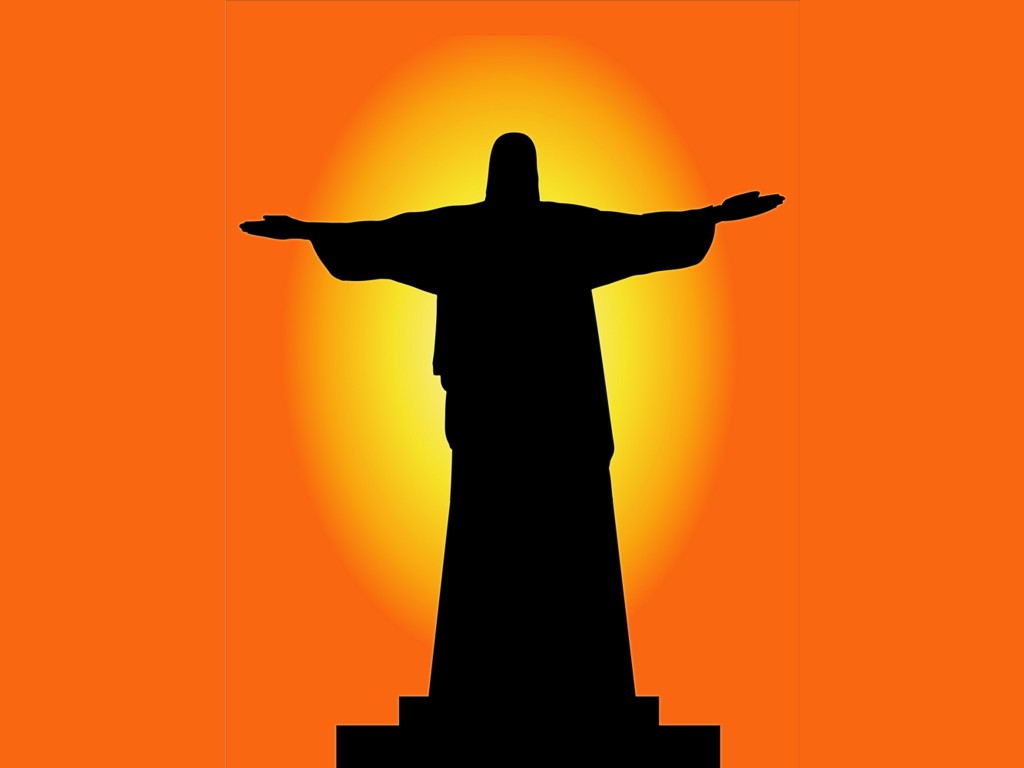 1024x768 Jesus Christ Silhouette N2 Free Image