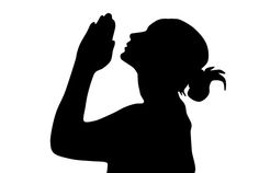 236x158 Christian Women Praying Woman Prays In Silhouette V2