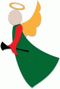 Christmas Angel Silhouette