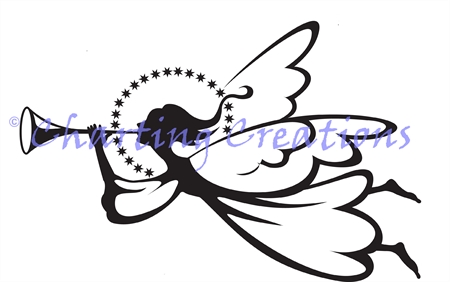 450x282 Christmas Angel Silhouette Christmas Angel Silhouette [Ss0118