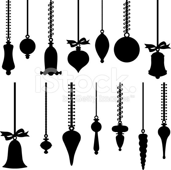 Christmas Balls Silhouette