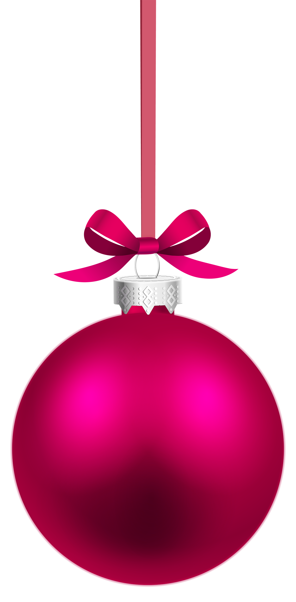 1232x2500 Pink Hanging Christmas Ball Png Clipart