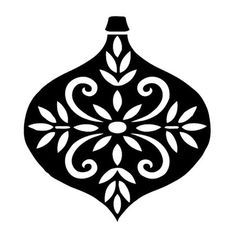 236x236 Black And White Christmas Ornaments