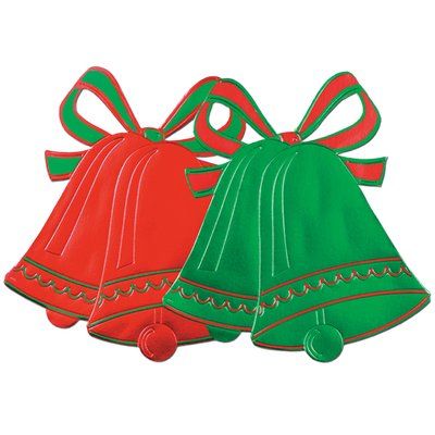 400x400 The Holiday Aisle Foil Christmas Bell Silhouette Products