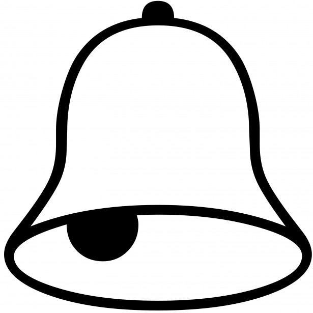 615x615 Bell Silhouette Free Stock Photo