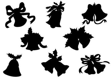 474x332 Christmas Bells Clip Art Silhouette Christmas
