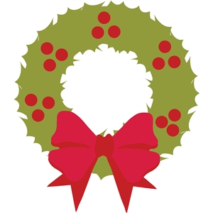 Christmas Bow Silhouette at GetDrawings | Free download