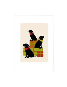 236x305 Black Lab Personalized Christmas Cards