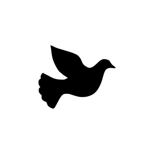 600x600 Dove Silhouette Clip Art Liked On Polyvore Momamp Dad's 50th