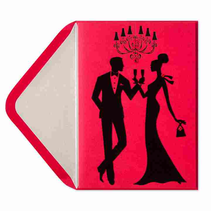 720x720 Holiday Silhouette Couple Flocking