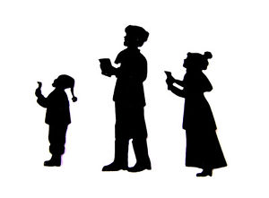 Christmas Carolers Silhouette
