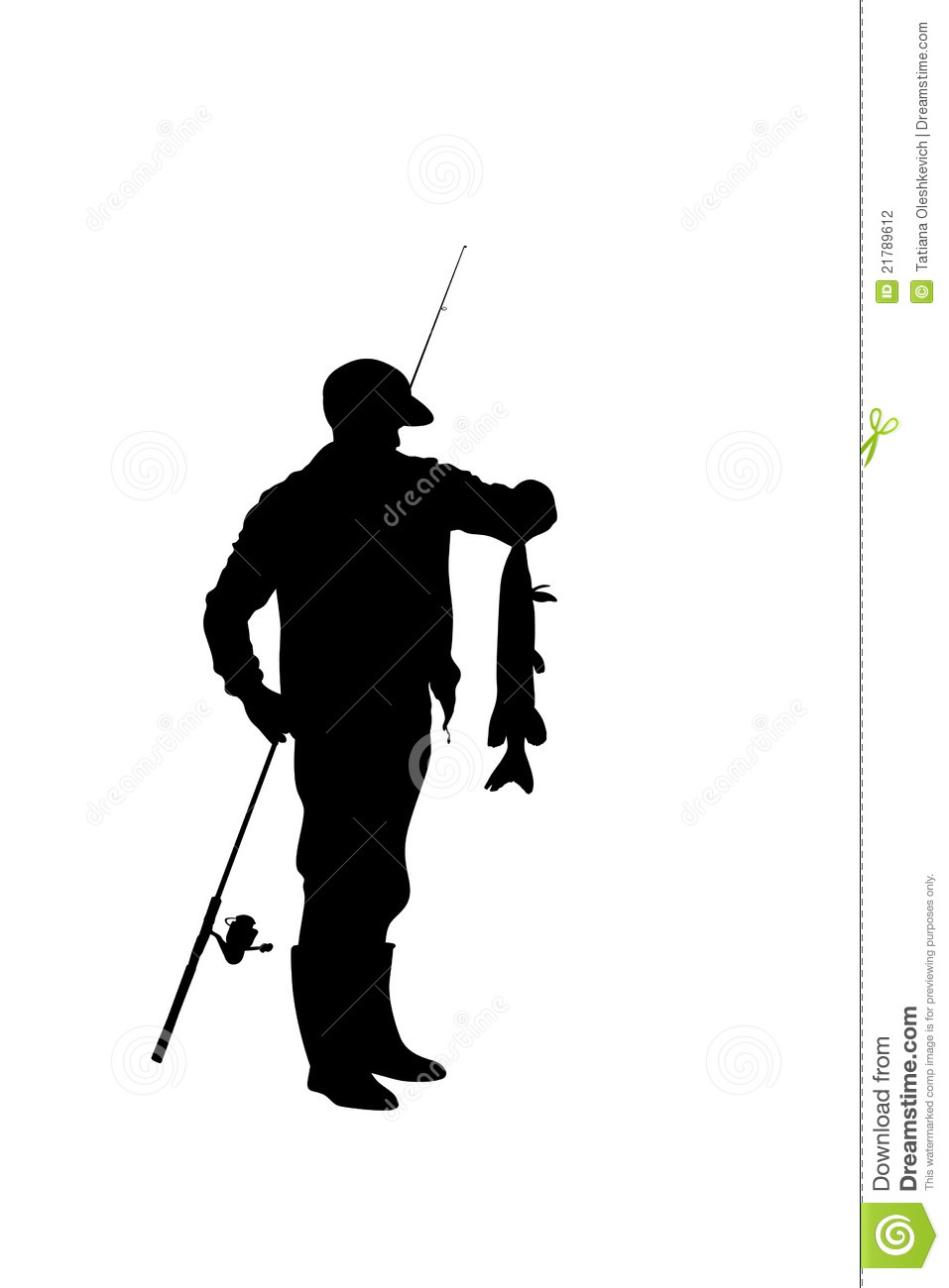 957x1300 Fisherman Silhouette Clipart
