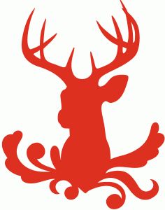 236x300 Stag Florals Silhouettes, Silhouette Design And Florals