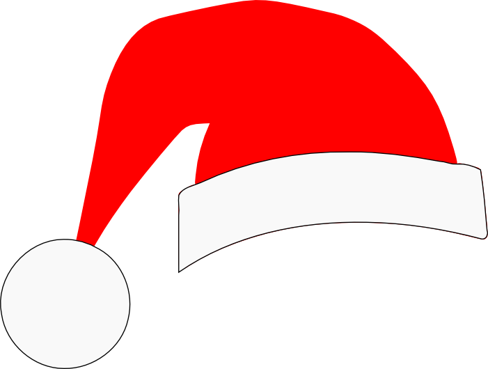 701x530 Santa Hat Svg Crafts Silhouette Svg's Santa Hat