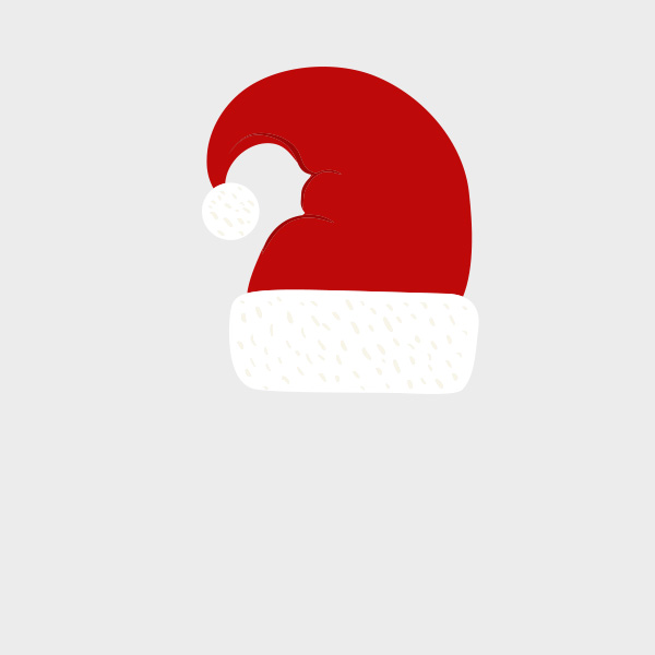 600x600 Simple Santa Hat Vector