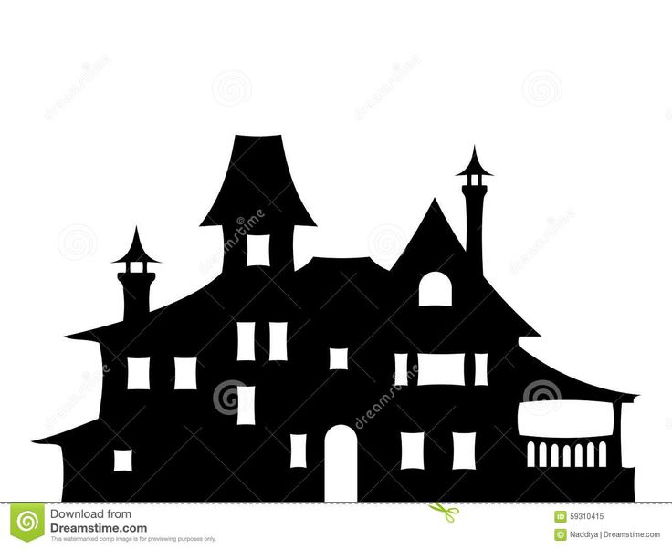 Christmas House Silhouette