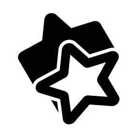 283x283 Silhouette Clipart Christmas Star Outline