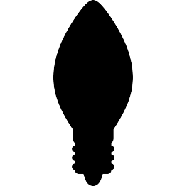 263x262 Christmas Light Bulb Silhouette Silhouette Cuts