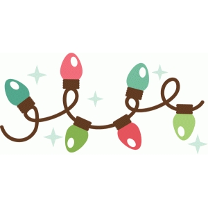 300x300 Christmas Lights Strand Silhouette Design, Christmas Lights