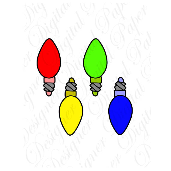 570x570 Christmas Light Bulbs Svg And Studio 3 Cut File Cutouts Files