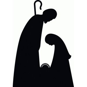 300x300 Silueta Nacimiento Navidadnoel Silhouette Design