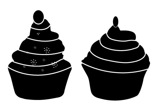 500x350 Cupcake Silhouette Free Cupcakes For You Download Now Silhouette