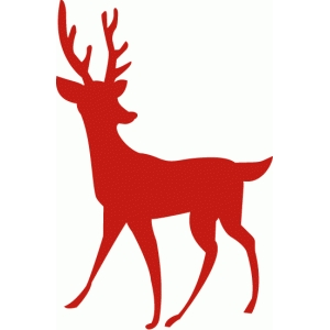 Christmas Reindeer Silhouette