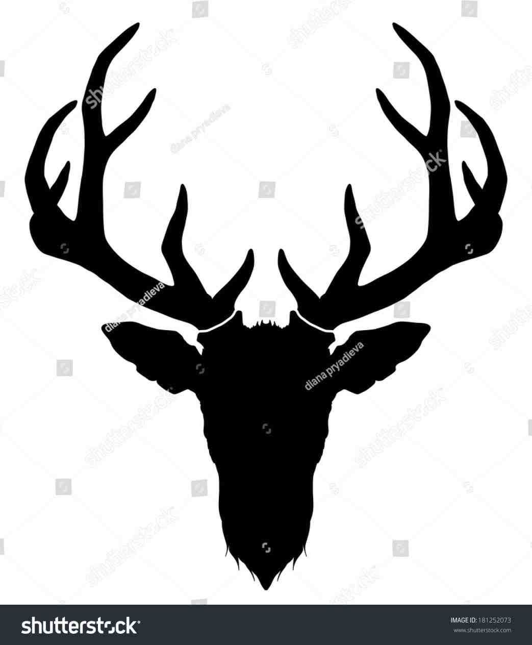 1043x1264 New Post Christmas Reindeer Head Silhouette Trendingcheminee