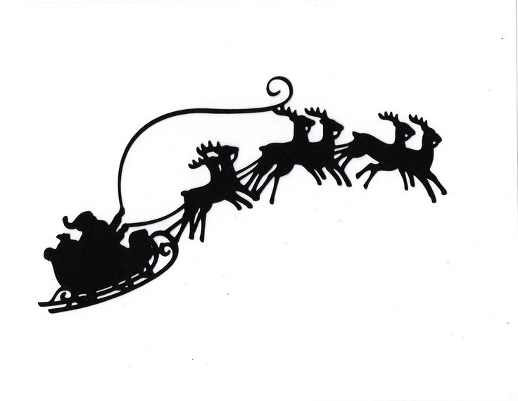 736x570 Santa Reindeer Flying Clipart Collection