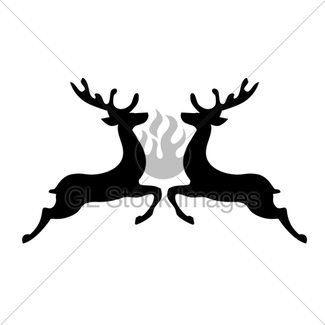 325x325 Vector Christmas Reindeer Gl Stock Images