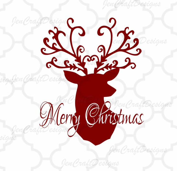 570x550 Christmas Reindeer Svg,eps Png Dxf,digital Download Files